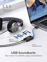 UGREEN Externe USB Soundkarte Klinke Adapter Schwarz – Ansicht 2
