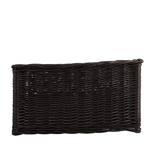 Panier en osier wengé e-wicker24 pour présentation de pâtisserie - 6
