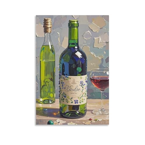 Toile murale haut de gamme de vin décoration esthétique de salon
