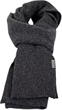 PuTian 100% Merino Wool Scarf for Men & Women, Neck Wear, Dark Grey