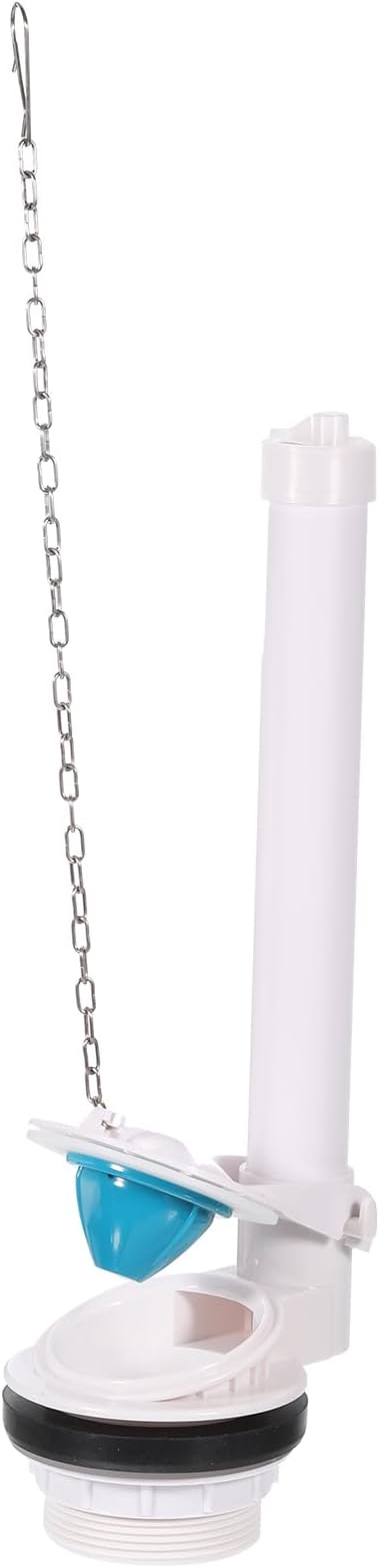 UxcellToilet Flush Valves, 300mm/11.81" Length Split Push Button Toilet Bottom Inlet Fill Valve with Toilet Flapper and Chain Toilet Replacement Parts