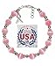 Prepackaged (7 3/4 in.) BREAST Cancer Awareness Bracelet, 8mm