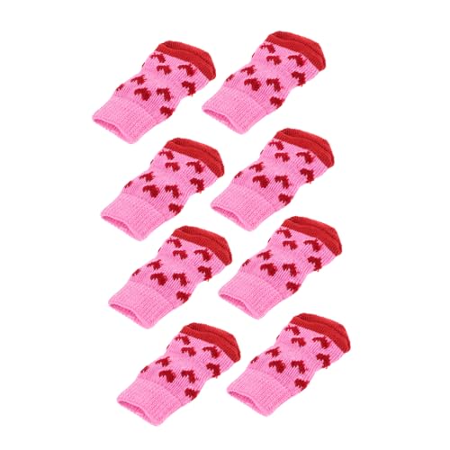 CIYODO 8pcs Dog Grip Socks: for Hardwood Floors -Slip Pet Socks for Small Medium Large Dogs Enhanced Traction and Stability