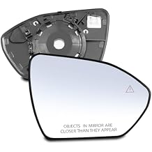 Passenger Side Mirror Glass - Compatible with Hyundai Vehicles - 2022-2024 Tucson, 2022-2024 Santa Cruz, with Heated/Blind Spot Detection, Not Built in USA, Replace# 87621N9030