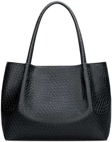 KKXIU Tote Bag for Women Vegan Leather Shoulder Purse Large Capac...