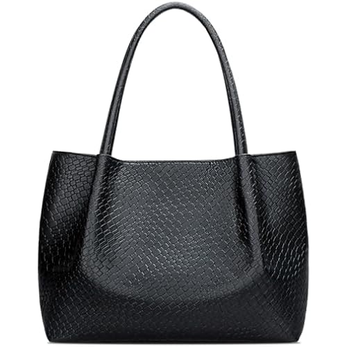 KKXIU Tote Bag for Women Vegan Leather Shoulder Purse Large Capacity Travel Bag