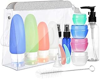 [UPGRADED]16 Pack Travel Bottles Set Cehomi 3 Ounce Leakproof Silicone Refillable Travel Containers