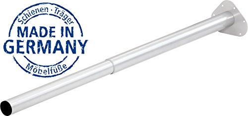 Preisvergleich Produktbild IB-Style - Einzel- Teleskop-Tischbein / ohne Befestigungsschrauben / 6 Variationen / Höhenverstellbar / Ø 50 mm, Form: Rund / Weiss / 80-120 cm