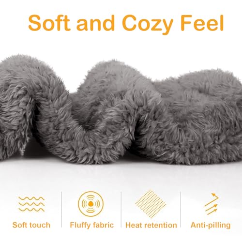 Wanheart Over Knee Lightweight Fuzzy Socks, Plush Slipper Stockings, Cozy Leg Warmers for Men & Women, Home Lounge & Sleep2