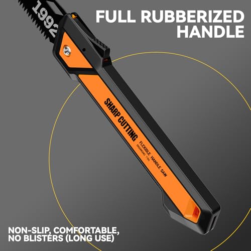 image for GRENPRO Folding Pruning Saw 10 Inch, SK5 Steel Blade 7 Inch, Triple-Gr