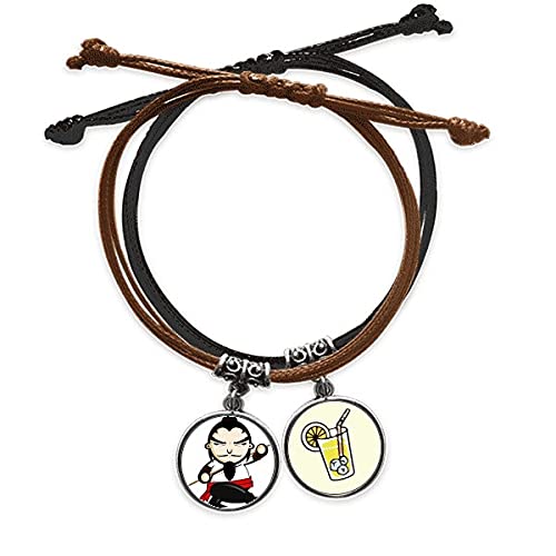 Bracelet fait main Marsh cuir de qualité supérieure et corde tressée