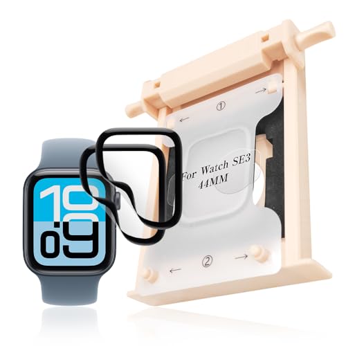 �y2���Z�b�g�zCHUDA For Apple Watch SE 3/Apple Watch SE 2 44mm �t�B���� �K�C�h�g�t�� �Ή� �A�b�v���E�H�b�` SE 3/SE 2 �ی�t�B���� TPU�� �L�Y�C���@�\ �����ߗ� �ϏՌ� ���h�~ �w��h�~ 3