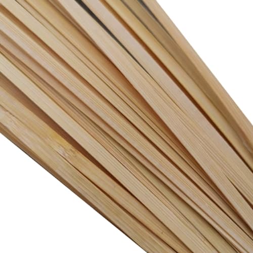 Vannerie Fournitures Rotin Panier Matériel, Rouleau de Cannage Tissage En Osier Surface Lisse, Bandes de Bambou pour le Tissage, Bandes Roseaux pour Bricolage Panier Tissage(7Rouleaux 300CM Long ） ( S