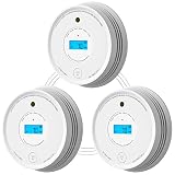 Smoke Carbon Monoxide Detector, AEGISLINK Interlinked Combination Smoke CO Alarm, Battery Powered, W