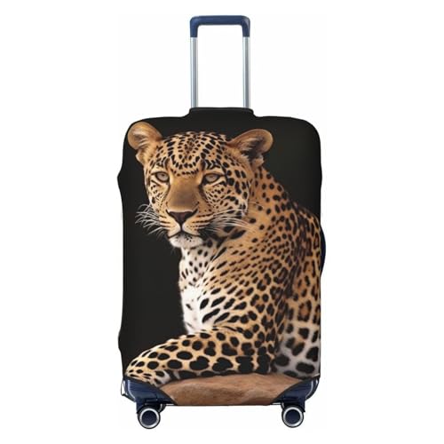 Luggage Cover African Leopard On Rock Travel Luggage Covers Thicker Elastic Suitcase Cover Dustproof Baggage Cover Scratch-Resistant Suitcase Cover Protector Fit 18-32 Inch Luggage Small