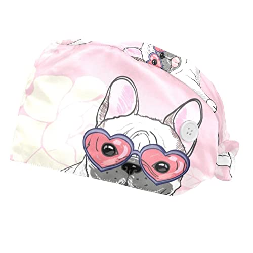 Casquettes de travail ajustables JDEZ motif chien pour le quotidien
