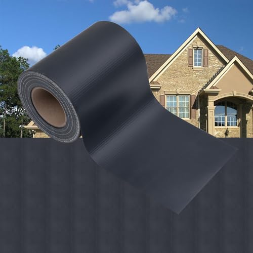 2-Piece Garden Privacy Screen, Dark Gray PVC, 1377.9" x 7.5"