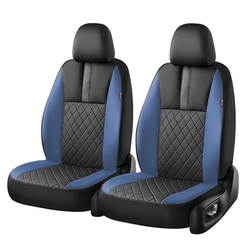 Coverado Car Seat Covers Front Pair, Automotive Leather Seat Covers for Car，Universal Fit Front Back Seat Cover, Non-Slip Waterproof Breathable Car Seat Protector by Coverado - Used condition - Image 7