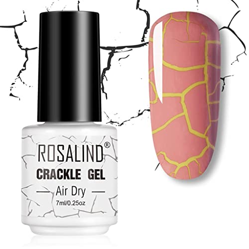 Younoo1 Vernis à Ongles en Gel Craquelé, Vernis Semi Permanent, Vernis à Gel Démarrage de Nuances de Vernis à Ongles Naturel pour la Maison/Le Salon de Manucure Séchage à l'Air Cover