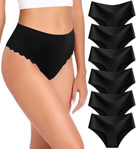 READY TO LOVE Seamless Unterhosen Damen High Waist Slip Damen Nahtlose Unterwäsche Frauen Hohe Taille Ohne Naht Taillenslip No Show Women Underwear Invisible Panties Unsichtbare Slips Mehrpack 6