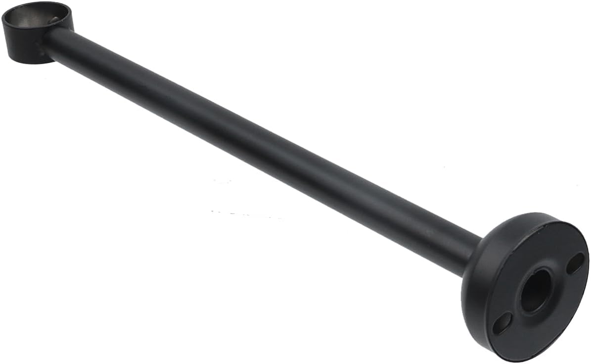 3 Pcs Black Ceiling Mount Shower Curtain Rod Stainless Steel Hanging Shower Curtain Rods from Ceiling with Screw, 15.74"/400mm