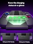 JSAUX EnergyFlow Charging Dock for Nintendo Switch 2 Joy Con Controllers, 4-in-1 RGB One-Touch Charger Station LED Indicator, Accessories with 5FT USB C Cable Compatible with Switch2 Joy Con | Charge 4 Controllers at Once, Magnetic Docking, RGB Light
