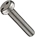 18-8 Stainless Steel Machine Screw, Plain Finish, Pan Head, Drilled Spanner Drive, 10mm Length, Fully Threaded, M3-0.5 Metric Coarse Threads, Made in US (Pack of 50)