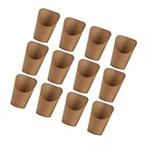 PEPLAYTAL 50 piezas Unidades Cajas para Patatas Fritas de Papel Kraft Soporte para Snacks y Conos de Gofre Envases y Portátiles para Aperitivos y Postres para Fiestas y Picnic
