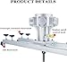 Power Mixer Pneumatic Agitator Clamp-On Drum Agitator Industrial-Grade Pneumatic Shaker Paint Stirring Tool，Air Agitator for 1000L Tank, Pneumatic Paint Mixer Machine with Folding Propeller,