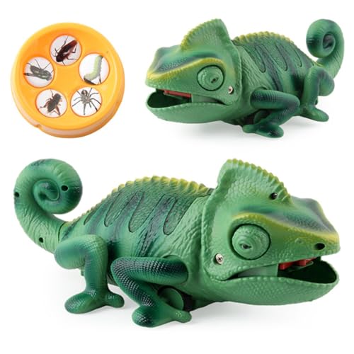 Lézard électrique vert pour une interaction parent-enfant amusante à la maison