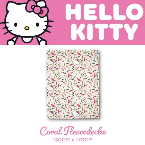 Couverture polaire corail Hello Kitty 100% polyester à la douceur haut de gamme - 6