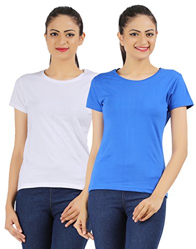 Image of Ap'pulse Women's Combo Regular Fit T Shirt (Pack Of 2)