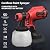Paint Sprayer, Cordless HVLP Paint Sprayer with Brushless Motor, Compatible with Milwaukee 18V Battery(Battery Not Included),1000ml/min High Flow, 1200ml Container, 150 Din/s Max Viscosity (Red)