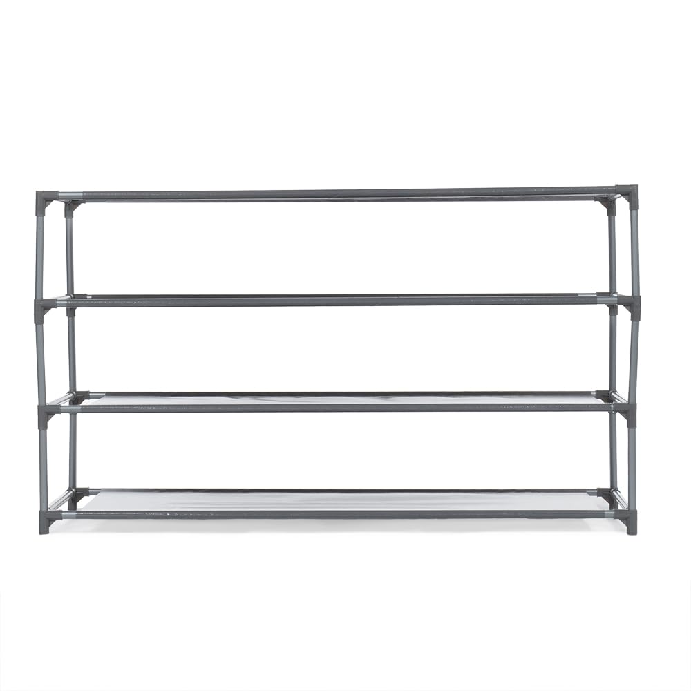 Home Basics 20 Pair Non Woven Shoe Rack 4 Tier | Desertcart Cayman  display picture 1