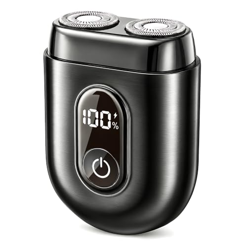Mini Electric Razor for Men, Dual Rotary Travel...