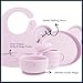 Silicone Baby Feeding Set - Complete Baby Led Weaning Supplies with Non-Toxic Silicone Bibs, Suction Plates, Suction Baby Bowl, Sippy Cup, Baby Spoons and Fork, Toddler Utensils (Angelic Pink)