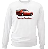 alfa romeo 33 stradale replica outerwear TEESANDENGINES Alfa Romeo 33 Felpa di Cotone Bianca Size Small