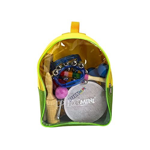 Kit Bandinha Com 10 Instrumentos Infantis E Mochila TZ10-1 - PHX, Multicor, Infantil