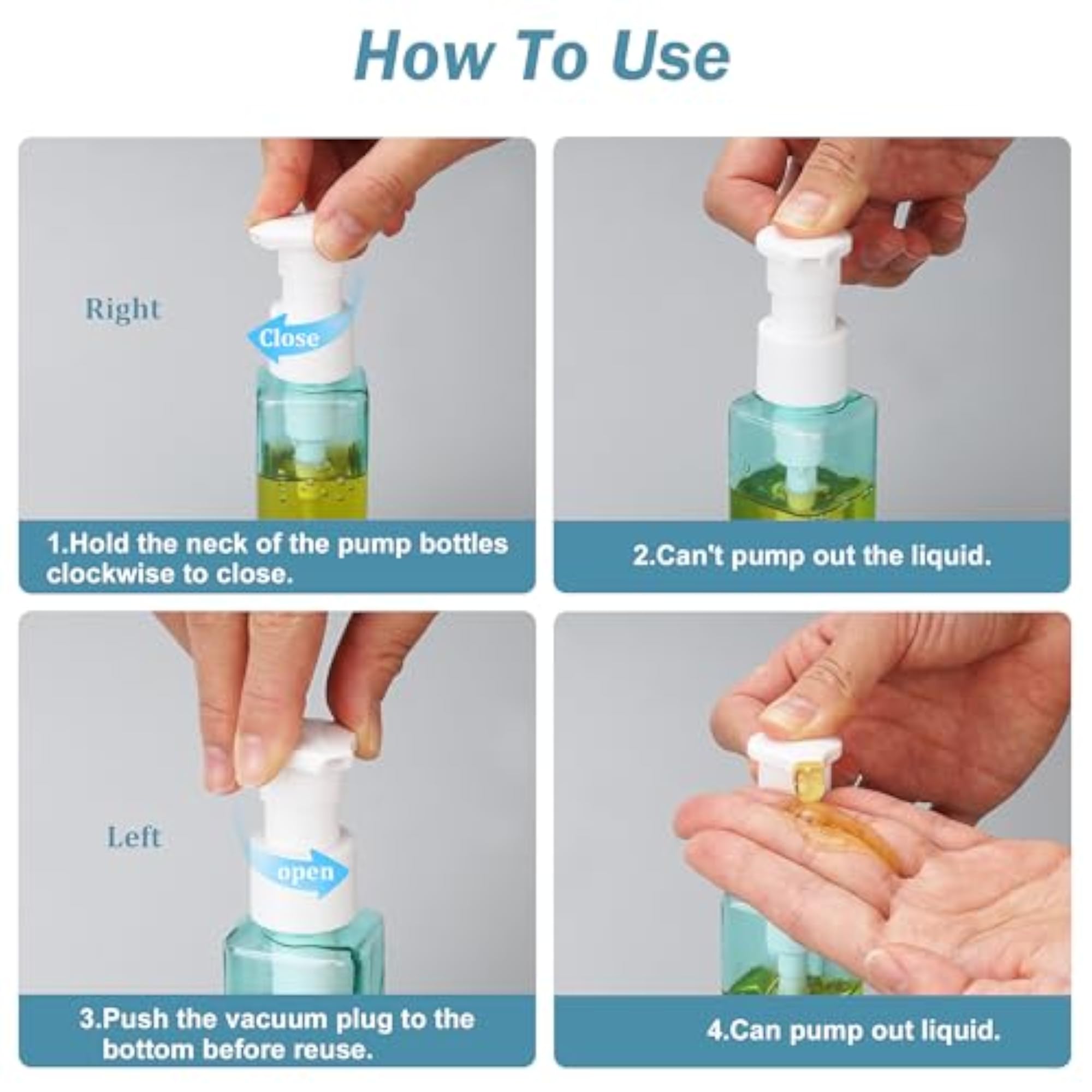 9 PCS TSA Approved Travel Bottles for Toiletries