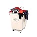 Seville Classics Large Commercial Heavy Duty Rolling Steel Frame Laundry Hamper Canvas Cart Bin, w/ Wheels for Hotel, Home, Closet, Bedroom (PATENTED), Cream, 18.1