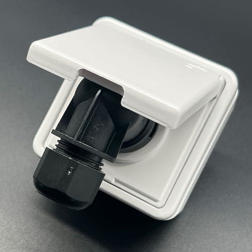 Einspeisesteckdose Balkonkraftwerk Set von BAU DISCOUNT RST Classic kompatibel IP44 Aufputz & Unterputz verpolungssicher Wandsteckdose für PV Einspeisung
