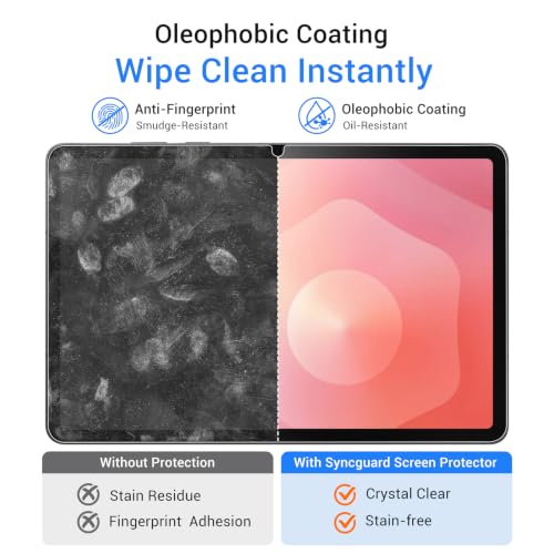 Image of CoBak 2-Pack Tempered Glass Screen Protector for Samsung Galaxy Tab S10 Lite 11-inch, Installation Frame, 9H Hardness, Anti-Scratch
