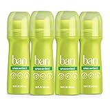 desodorante ban  Ban anti-transpirant y desodorante – Aplicador de punta redonda original – sin perfume – 103 ml