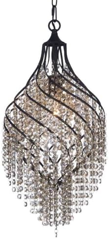 Maxim Twirl-One Light Pendant-11.5 Inches Wide by 25 inches high-Oil Rubbed Bronze Finish -Traditional Installation
