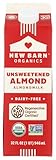 NEW BARN Organic Unsweetened Almond Milk, 32 FZ