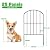 OUSHENG Decorative Garden Fence 25 Panels, Total 27ft (L) x 24in (H) Rustproof Metal Wire Fencing Border Animal Barrier, Flower Edging for Landscape Patio Yard Outdoor, Arched