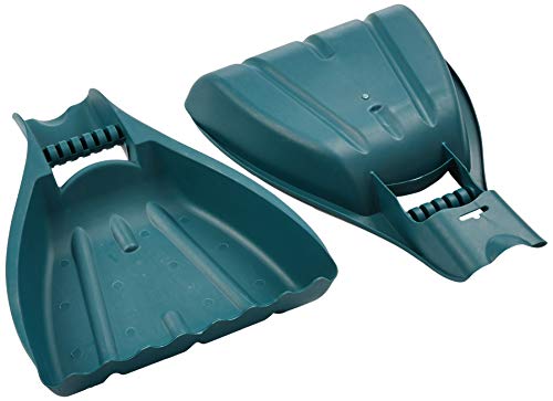 Kit 2 Recoge Hojas con Forma de Pala - Elaborados en Plástico Resistente - Cómodo Agarre y Acabado Dentado - Ideal para Suelo, Césped y Superficies Irregulares - 50x33 cm - Bikain