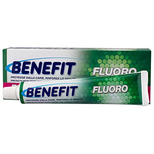 Benefit - Al Fluoro, Dentifricio per Tutta la Famiglia, 2 x 75mL
