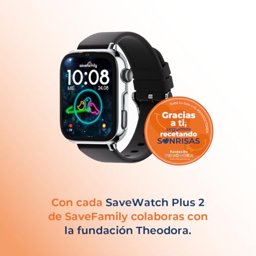 Miniatura 5 de Savefamily Savewatch Plus 2 Reloj Inteligente Niño Con Localizador Gps, Llamada, Vídeo, Whatsapp, Spotify, App Store Sim Incluida - Esfera Blanca Y Correa De Tela Ocean