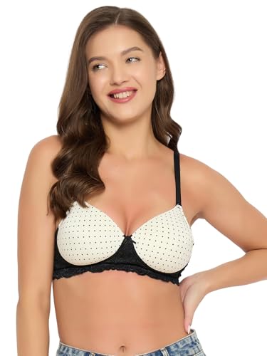 Soutien-gorge t-shirt sans armatures rembourré pour femme lingerie imprimée polyamide Clovia